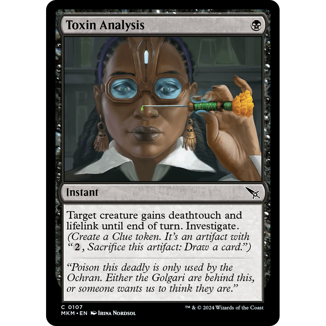 Toxin Analysis (MKM-107) - Murders at Karlov Manor Foil