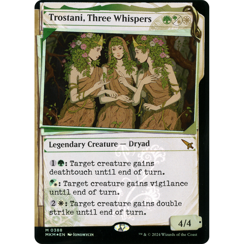 Trostani, Three Whispers (MKM-388) - Murders at Karlov Manor: (Showcase) Foil