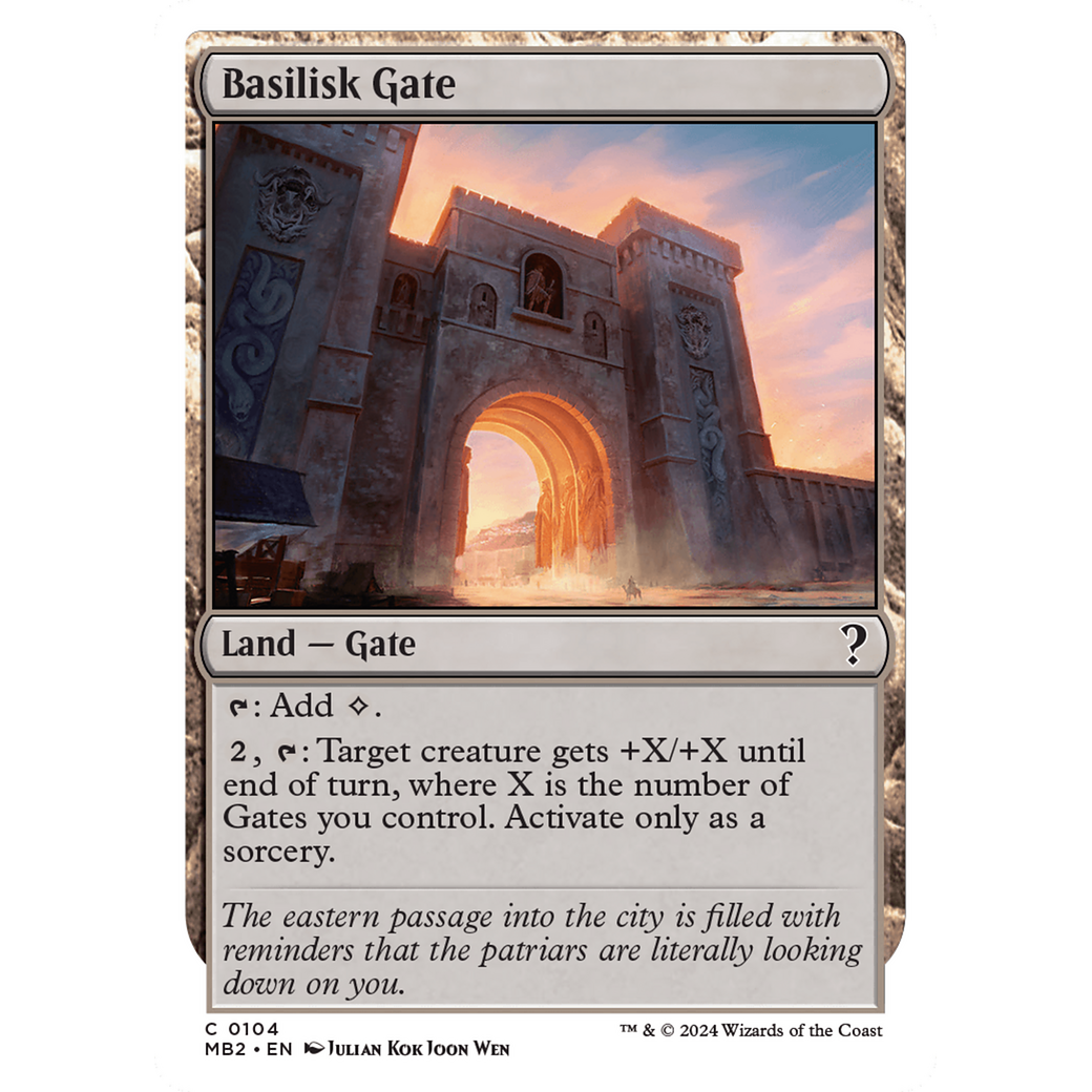 Basilisk Gate (White Border) (MB2-104) - Mystery Booster 2