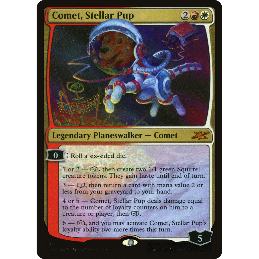 Comet, Stellar Pup (Galaxy Foil) (UNF-452) - Unfinity Foil