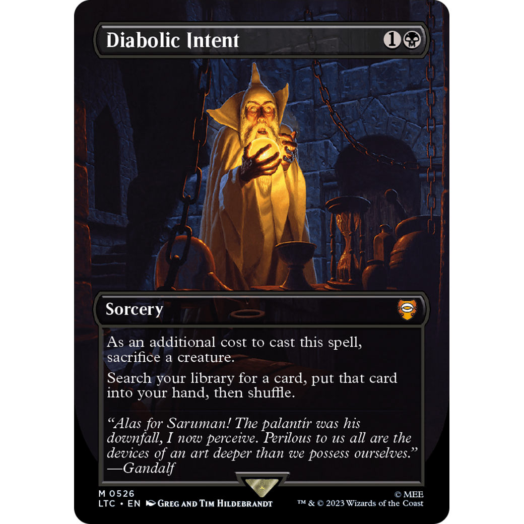 Diabolic Intent (LTC-526) - Tales of Middle-earth Commander (Borderless)