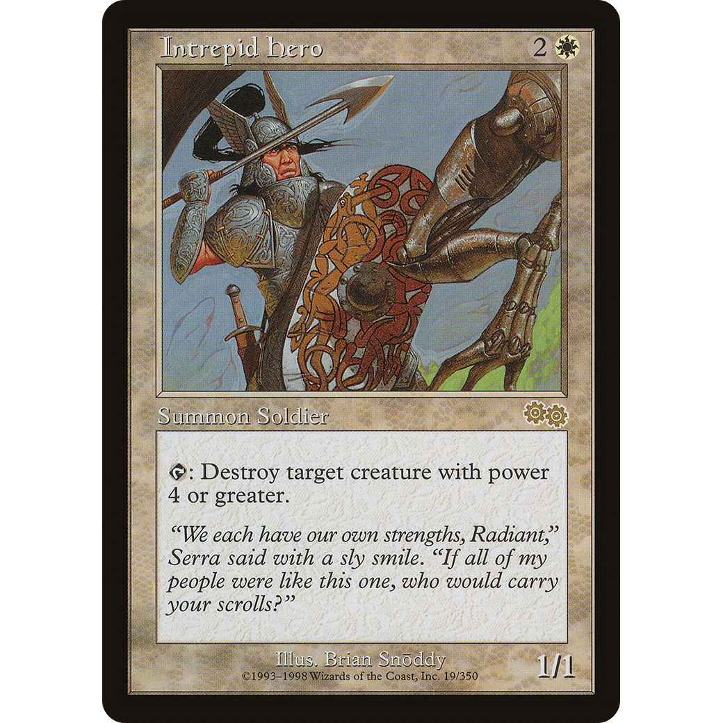 Intrepid Hero (USG-019) - Urza's Saga