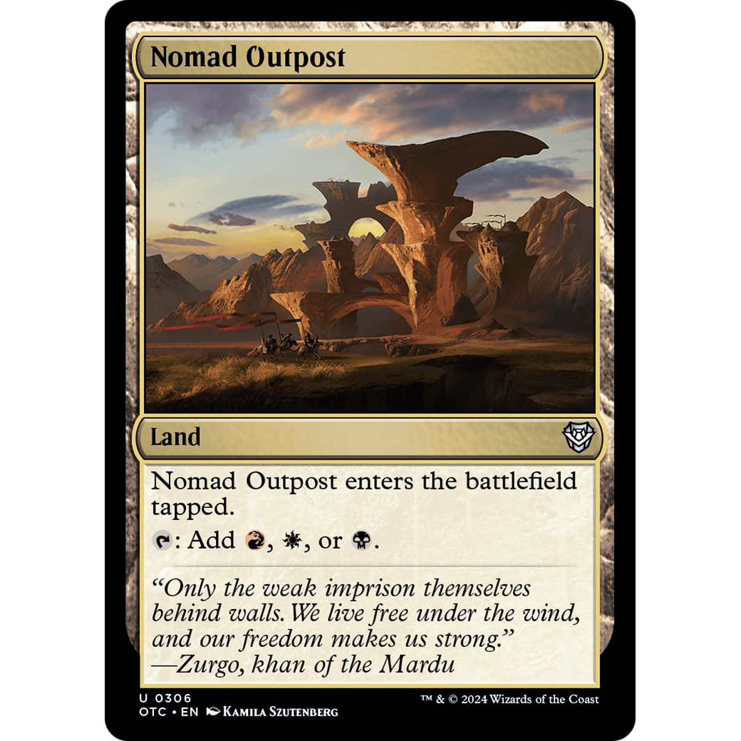 Nomad Outpost (OTC-306) - Outlaws of Thunder Junction Commander