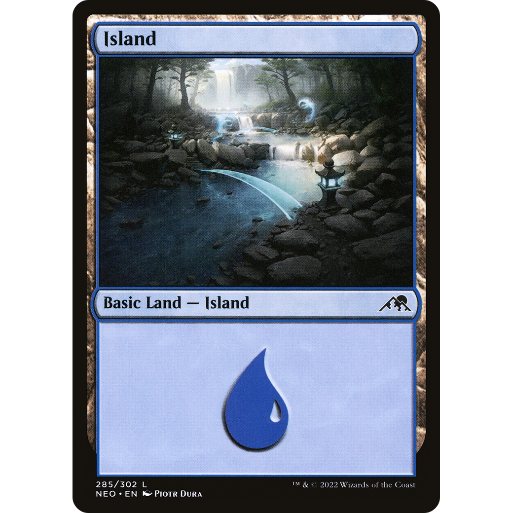 Island (NEO-285) - Kamigawa: Neon Dynasty Foil