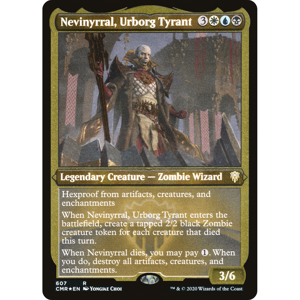 Nevinyrral, Urborg Tyrant (Foil Etched) (CMR-607) - Commander Legends Foil