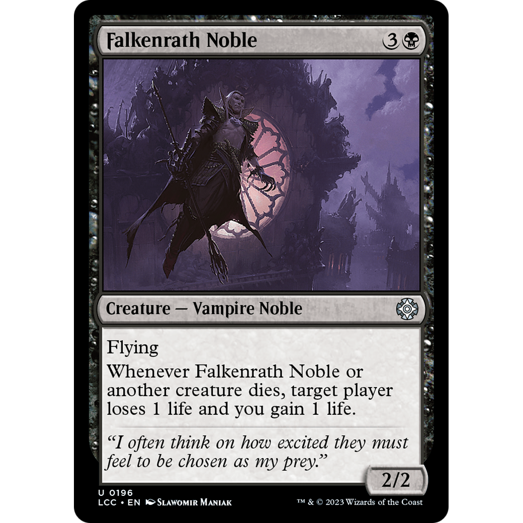 Falkenrath Noble (LCC-196) - The Lost Caverns of Ixalan Commander