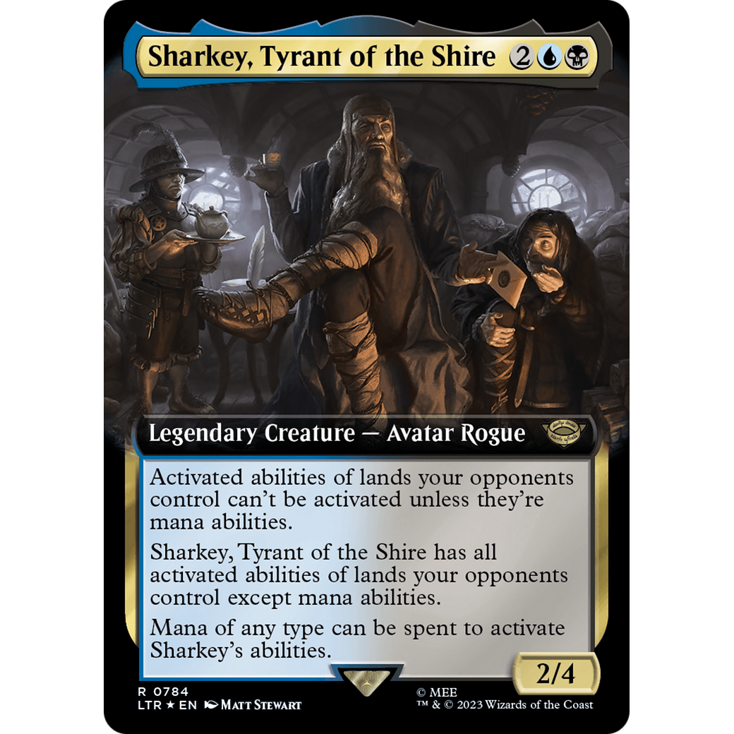 Sharkey, Tyrant of the Shire (LTR-784) - The Lord of the Rings: Tales of Middle-earth: (Extended Art) Foil