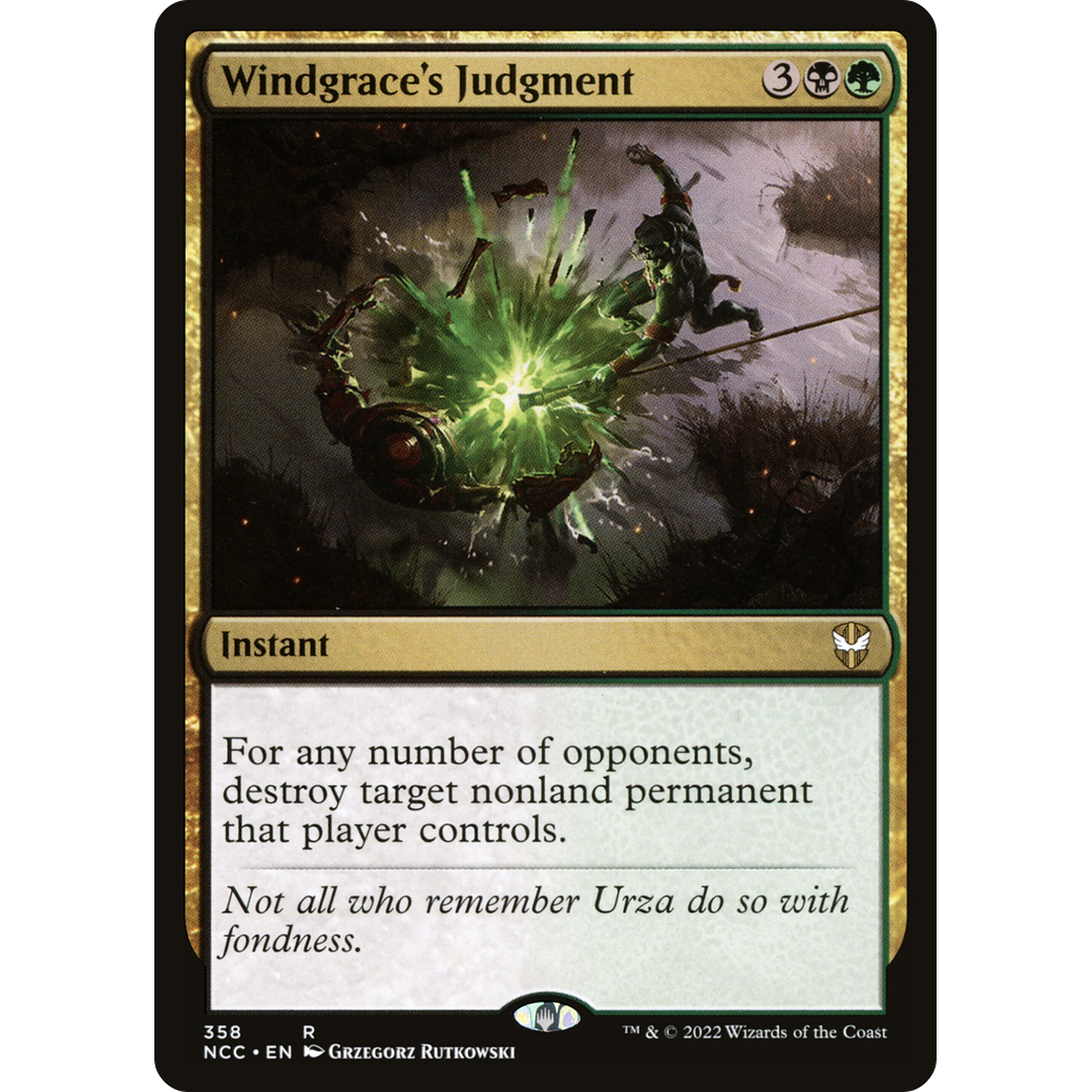 Windgrace's Judgment (NCC-358) - New Capenna Commander