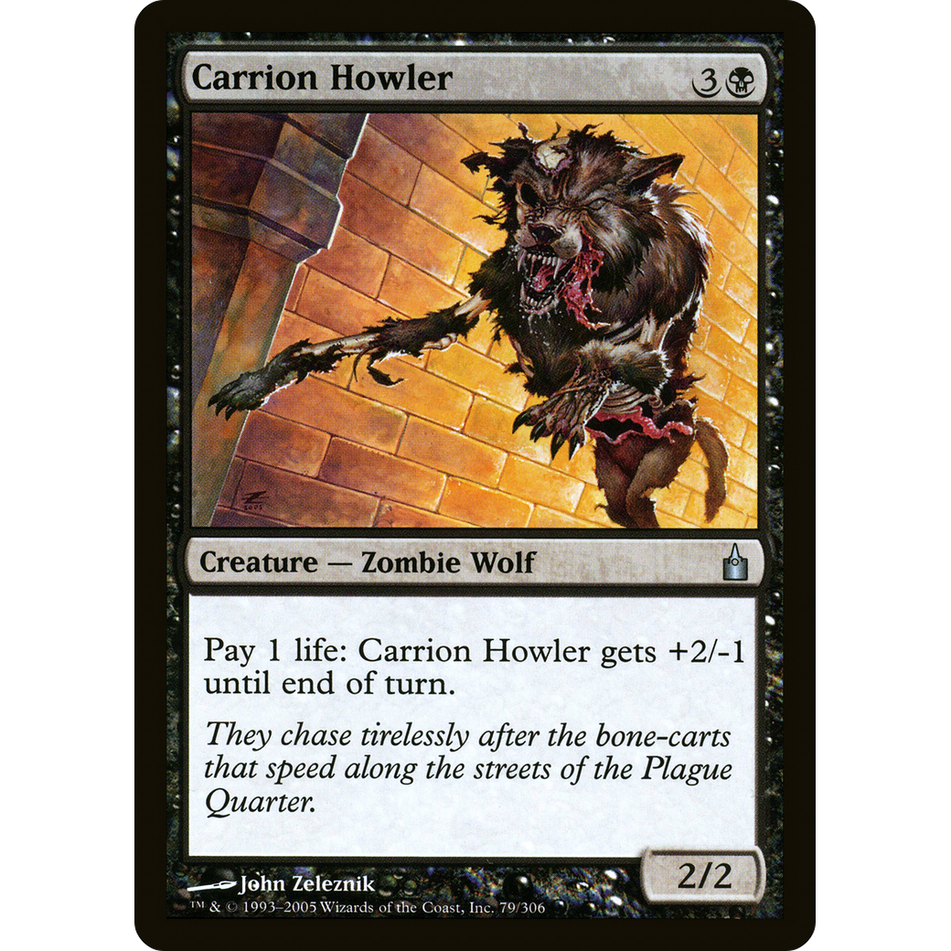 Carrion Howler (RAV-079) - Ravnica: City of Guilds Foil