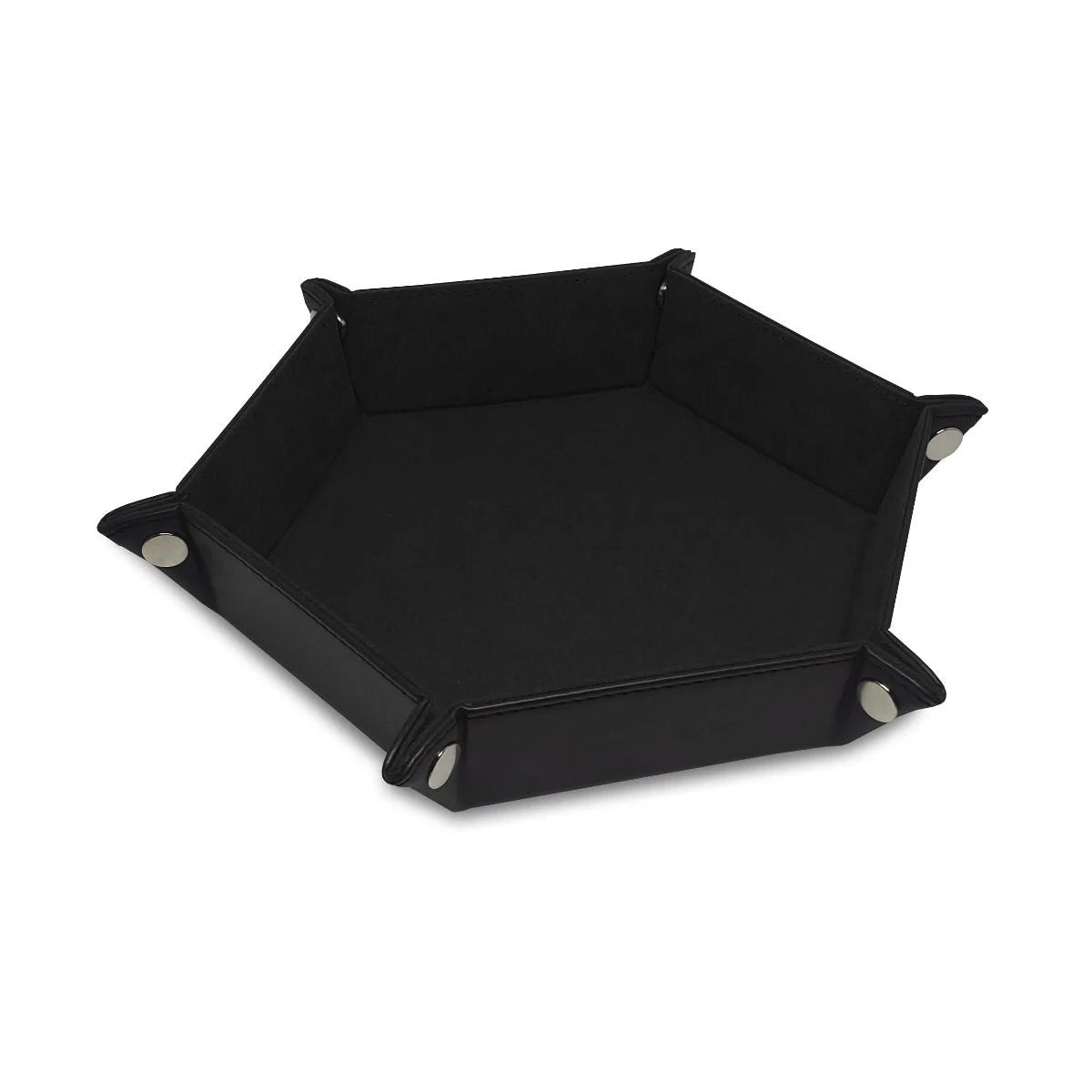 Black Hexagon LX Dice Tray