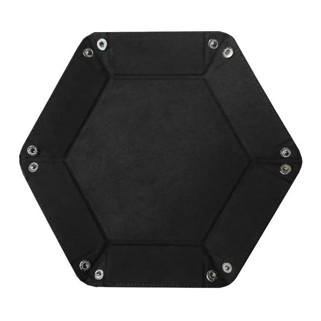Black Hexagon LX Dice Tray