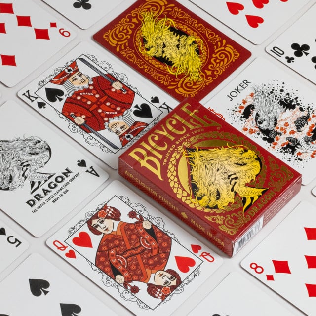 Red Dragon Playing Cards
