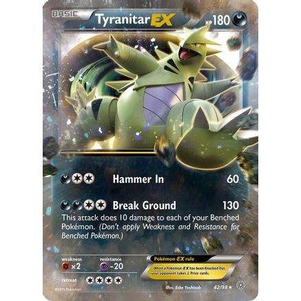 Tyranitar EX 42/98 - XY Ancient Origins Holofoil