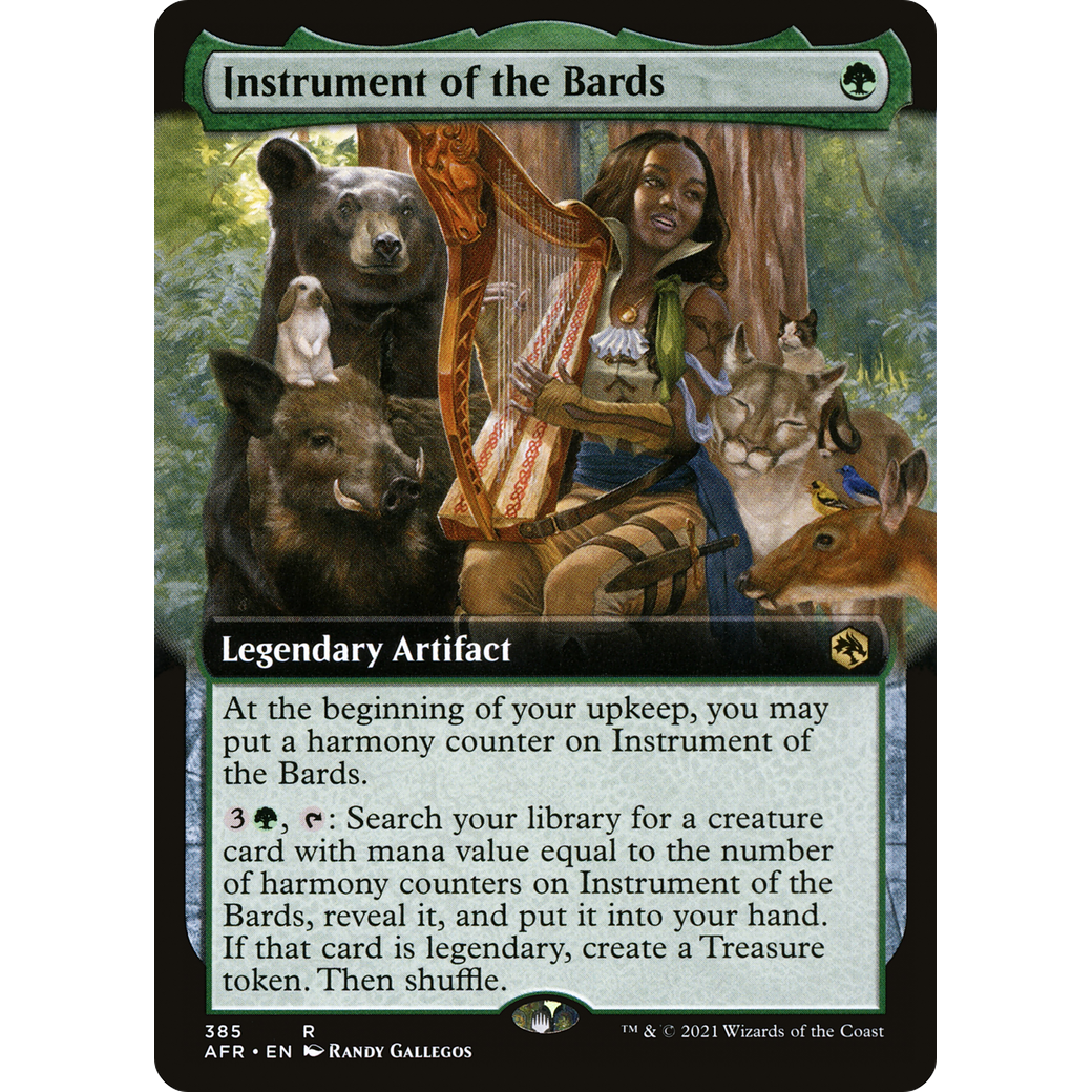 Instrument of the Bards (Extended Art) (AFR-385) - Adventures in the Forgotten Realms: (Extended Art)