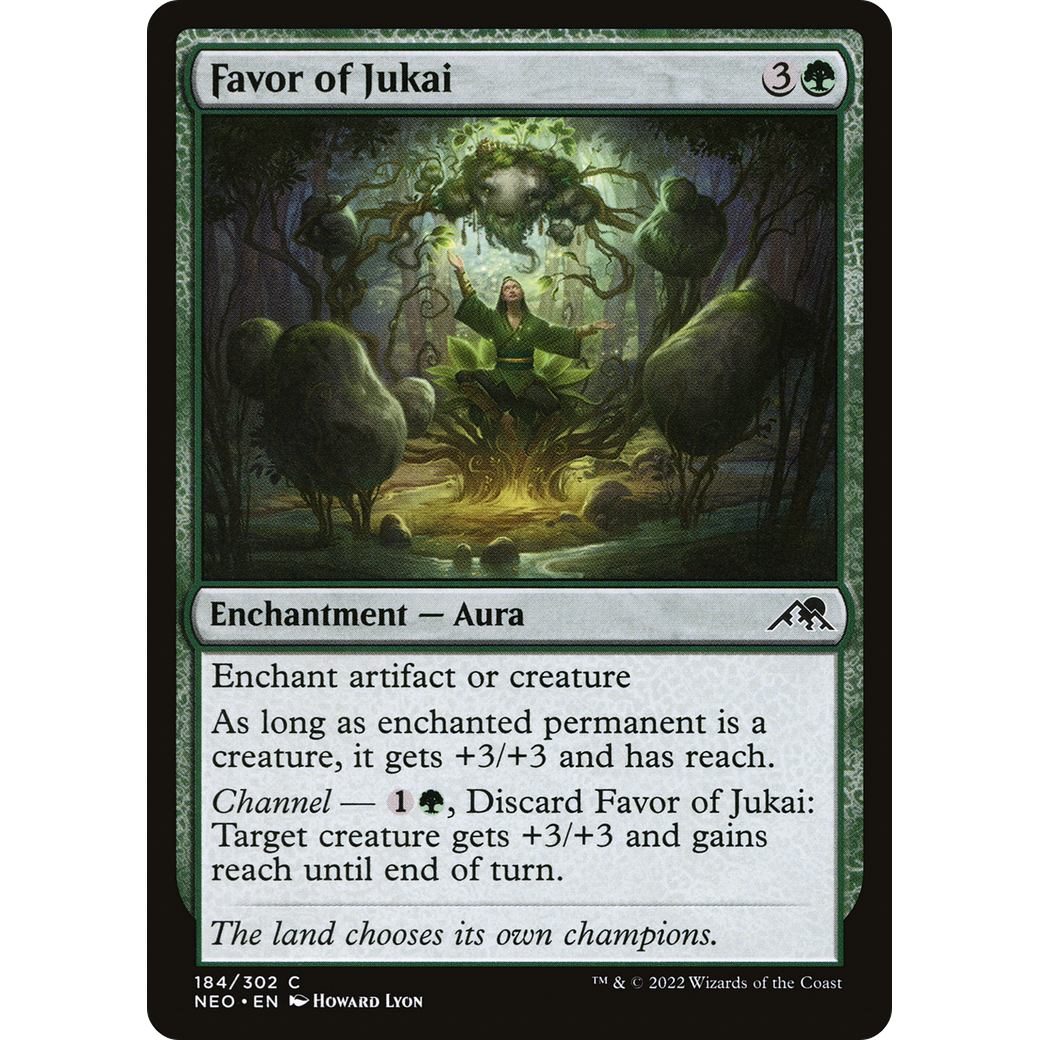 Favor of Jukai (NEO-184) - Kamigawa: Neon Dynasty Foil