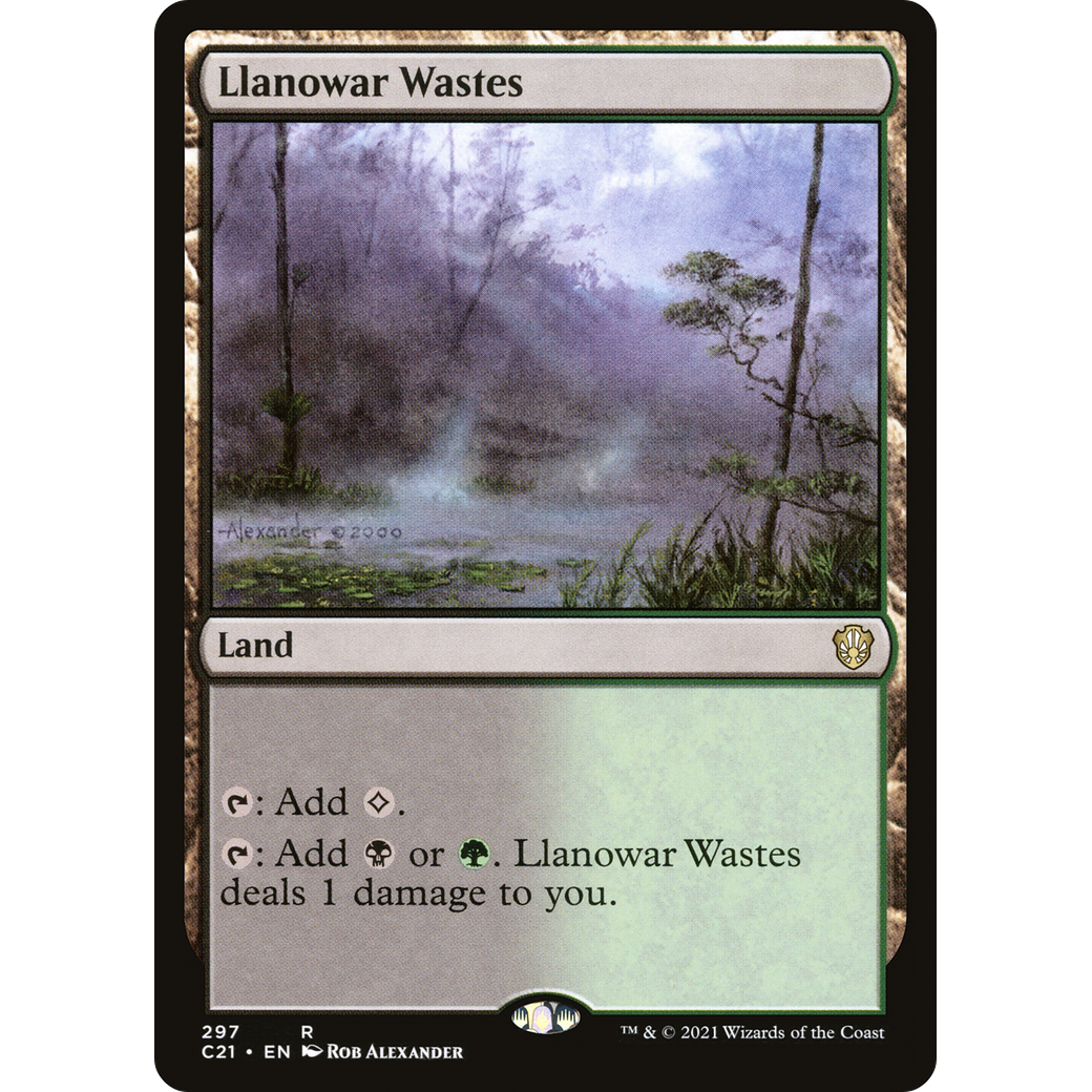 Llanowar Wastes (C21-297) - Commander 2021