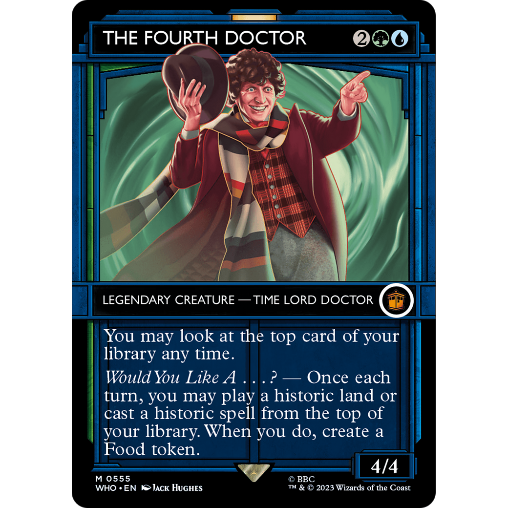 The Fourth Doctor (Showcase) (WHO-555) - Doctor Who: (Showcase) (Borderless) Foil