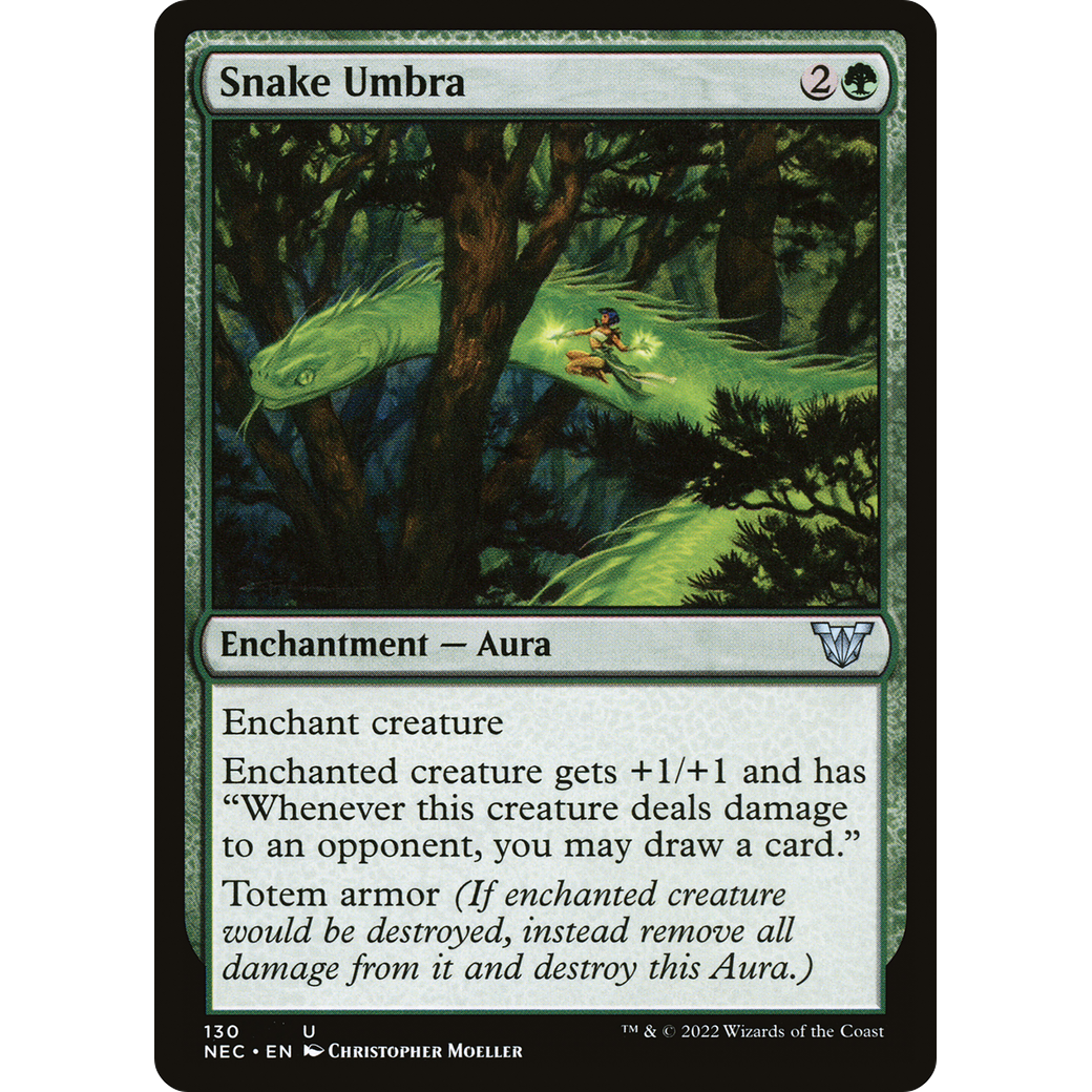 Snake Umbra (NEC-130) - Neon Dynasty Commander