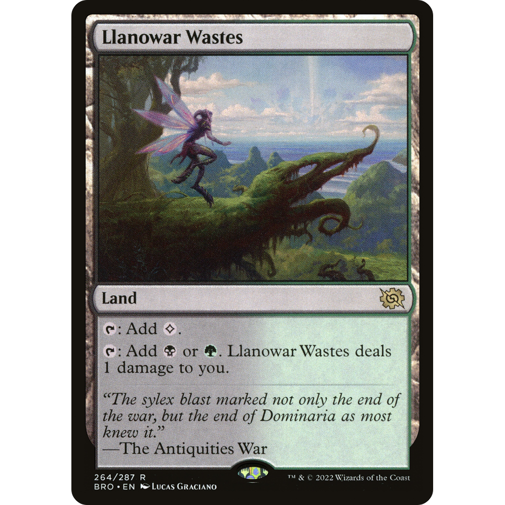 Llanowar Wastes (BRO-264) - The Brothers' War Foil