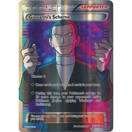 Giovanni's Scheme (Full Art) 162/162 - XY BREAKthrough Holofoil