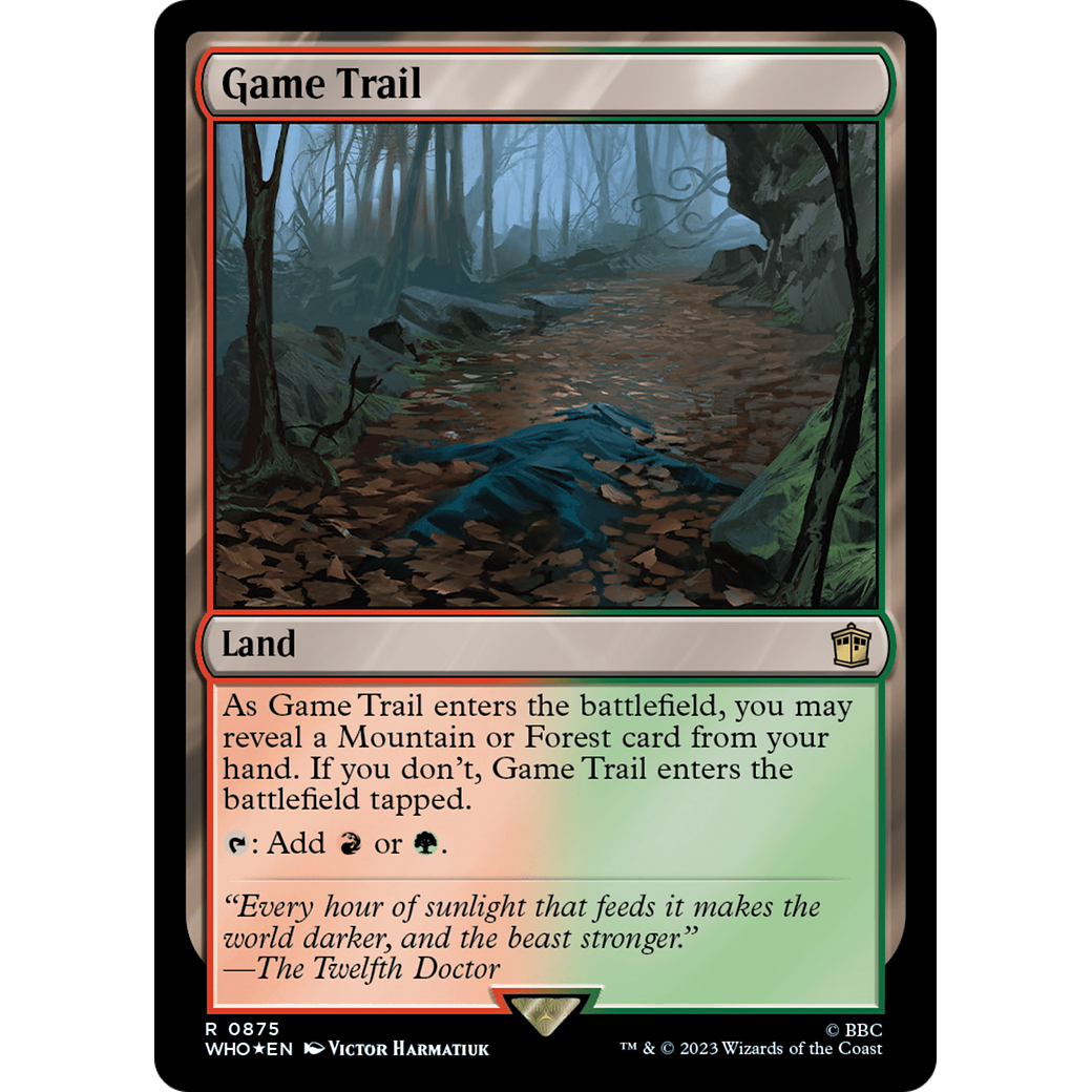 Game Trail (Surge Foil) (WHO-875) - Doctor Who Foil