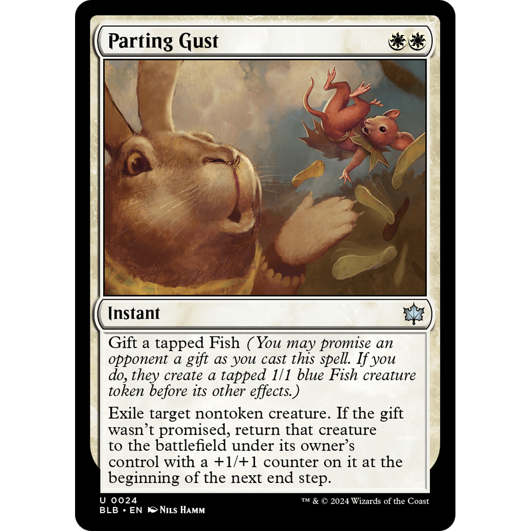 Parting Gust (BLB-024) - Bloomburrow Foil