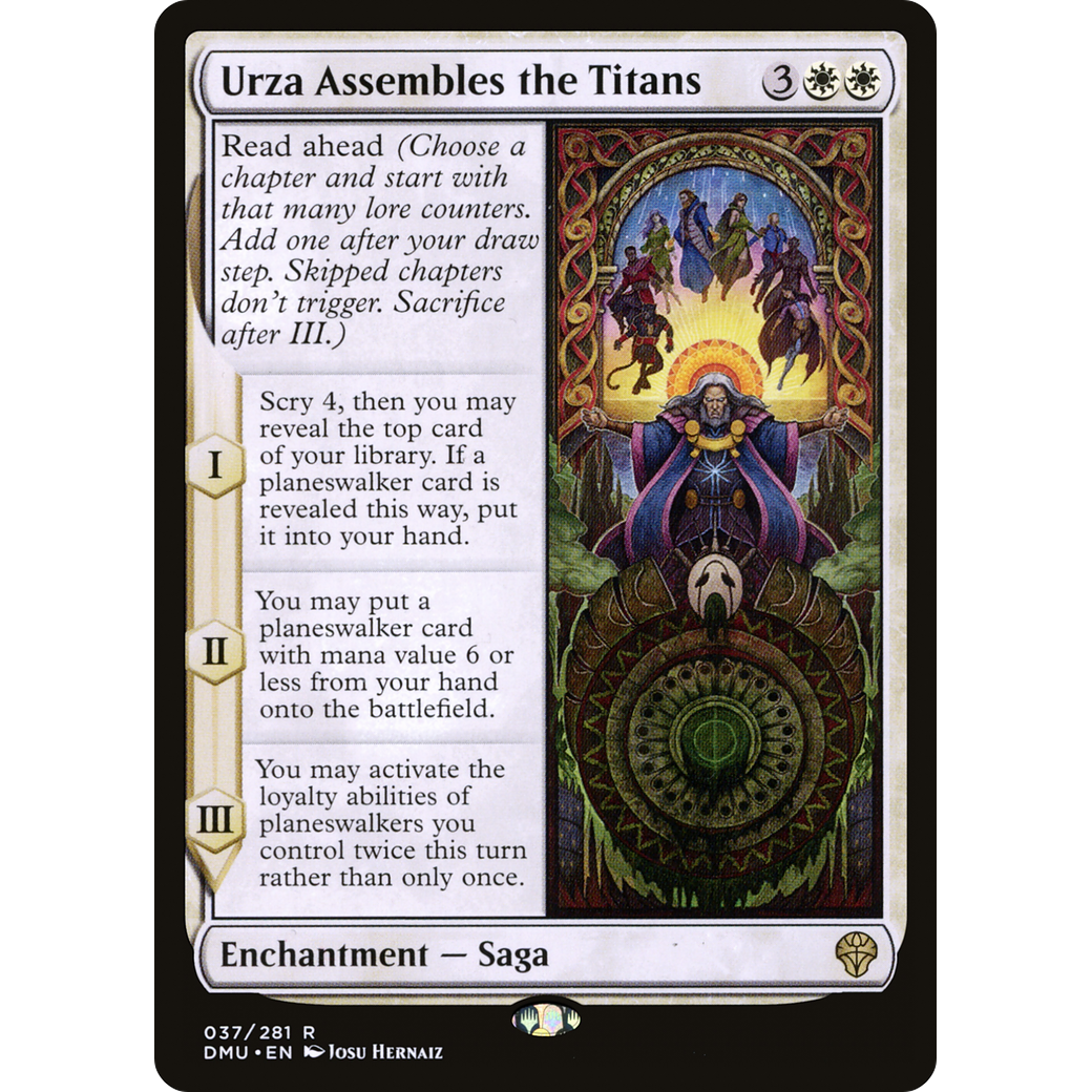 Urza Assembles the Titans (DMU-037) - Dominaria United Foil