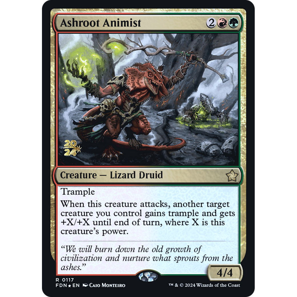 Ashroot Animist (PRE-117S) - Foundations Promos Foil