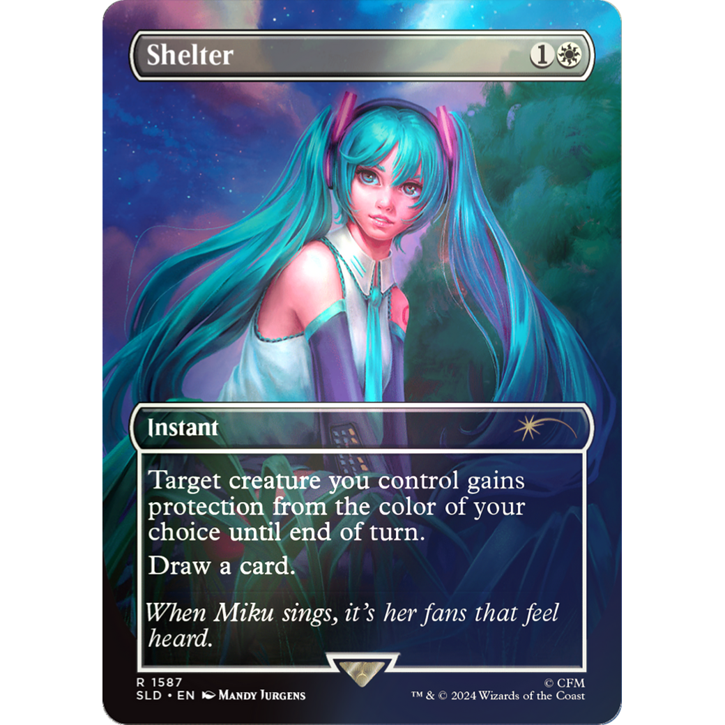 Shelter (Rainbow Foil) (SLD-1587) - Secret Lair Drop (Borderless) Foil