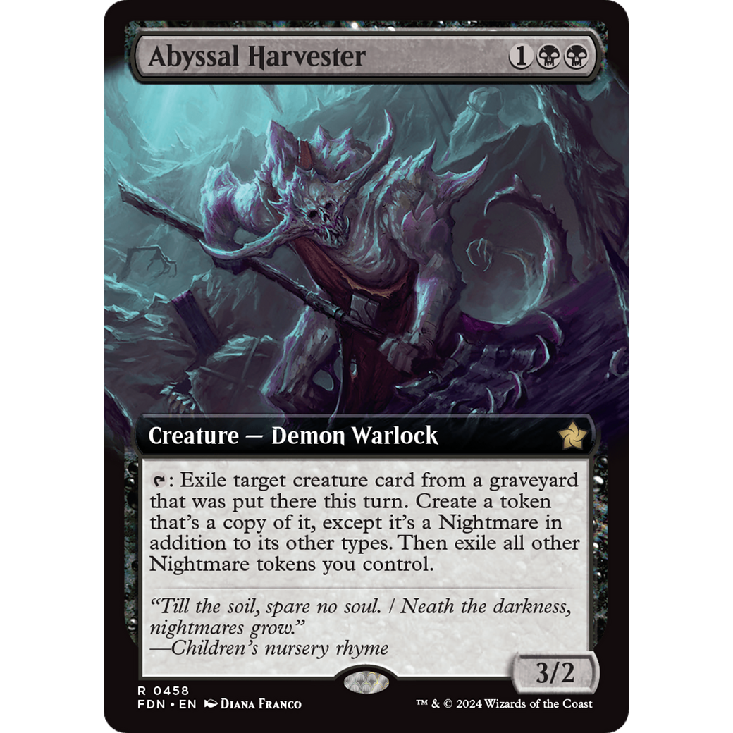 Abyssal Harvester (FDN-458) - Foundations: (Extended Art) Foil