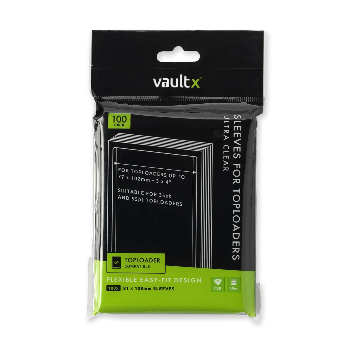 Vault-X: Soft Sleeves for Toploaders 100ct