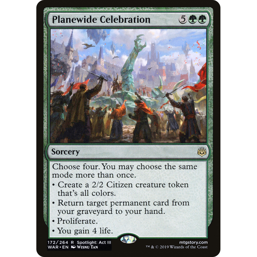 Planewide Celebration (WAR-172) - War of the Spark Foil