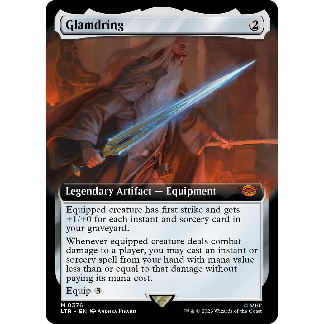 Glamdring (Extended Art) (LTR-376) - The Lord of the Rings: Tales of Middle-earth: (Extended Art) Foil