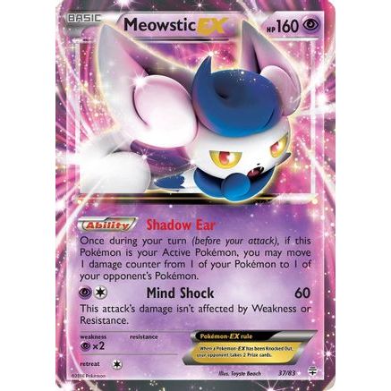 Meowstic EX 37/83 - Generations Holofoil
