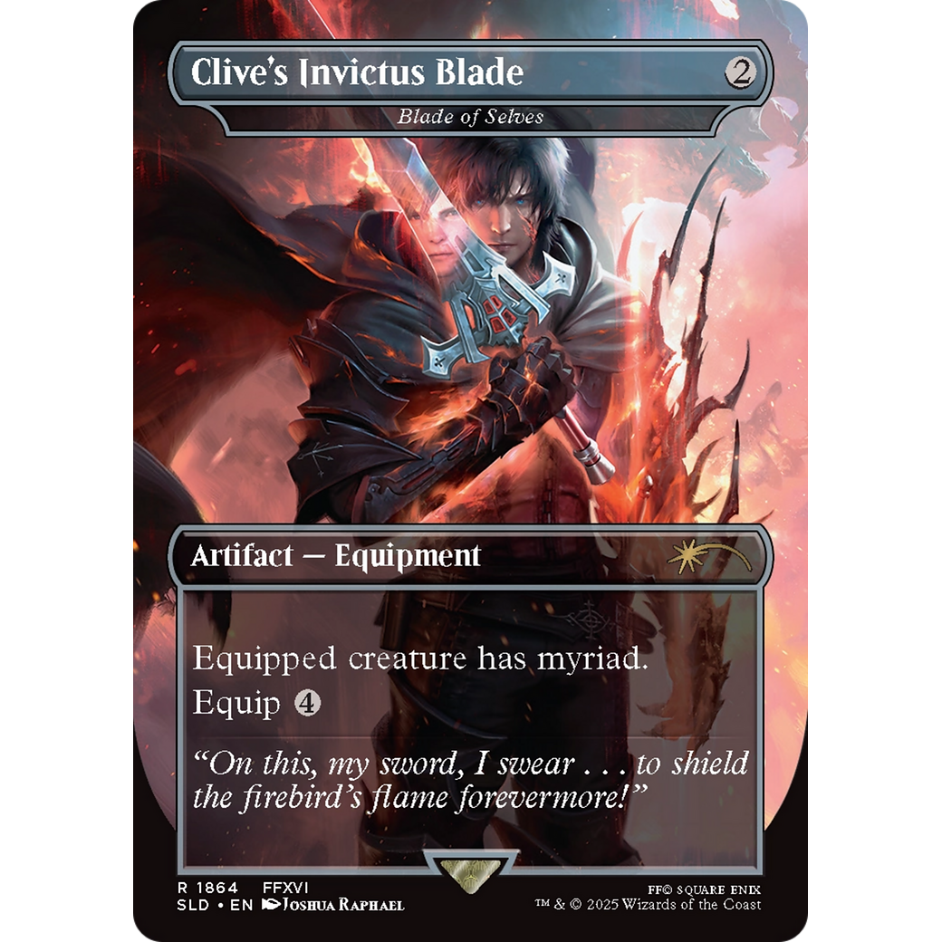 Clive's Invictus Blade - Blade of Selves (SLD-1864) - Secret Lair Drop / Clive's Invictus Blade (Borderless)