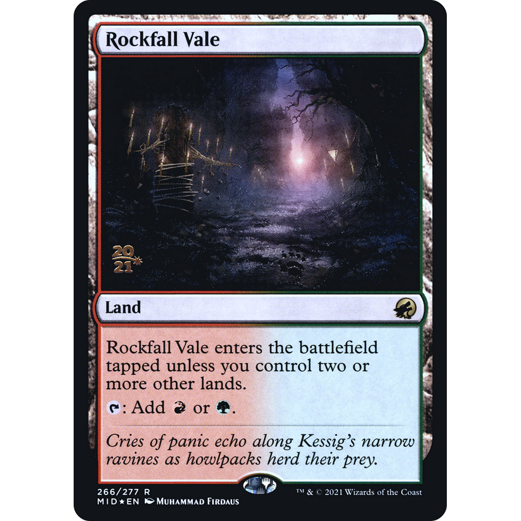 Rockfall Vale (PRE-266) - Innistrad: Midnight Hunt Promos Foil