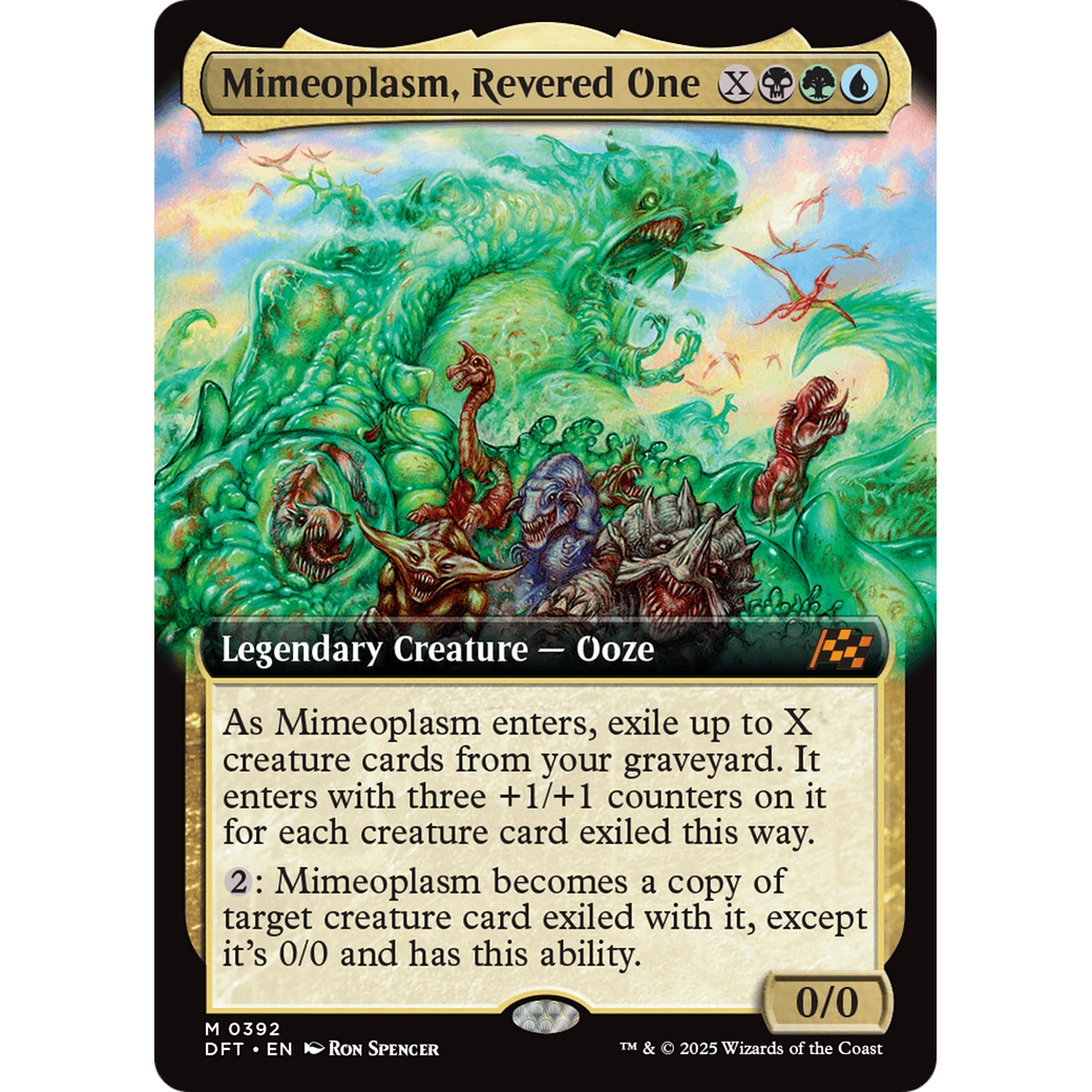 Mimeoplasm, Revered One (DFT-392) - Aetherdrift: (Extended Art) Foil