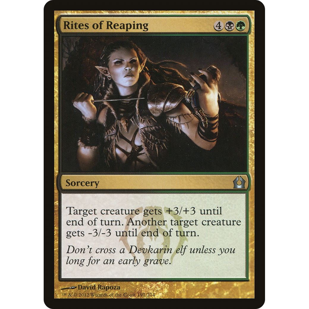 Rites of Reaping (RTR-191) - Return to Ravnica Foil