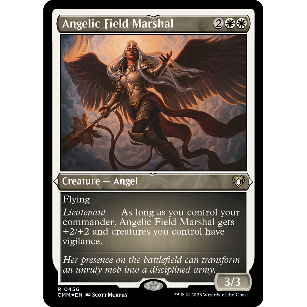 Angelic Field Marshal (CMM-456) - Commander Masters Etched Foil