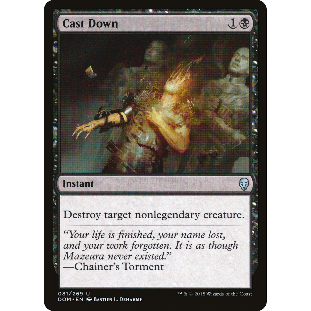 Cast Down (DOM-081) - Dominaria Foil