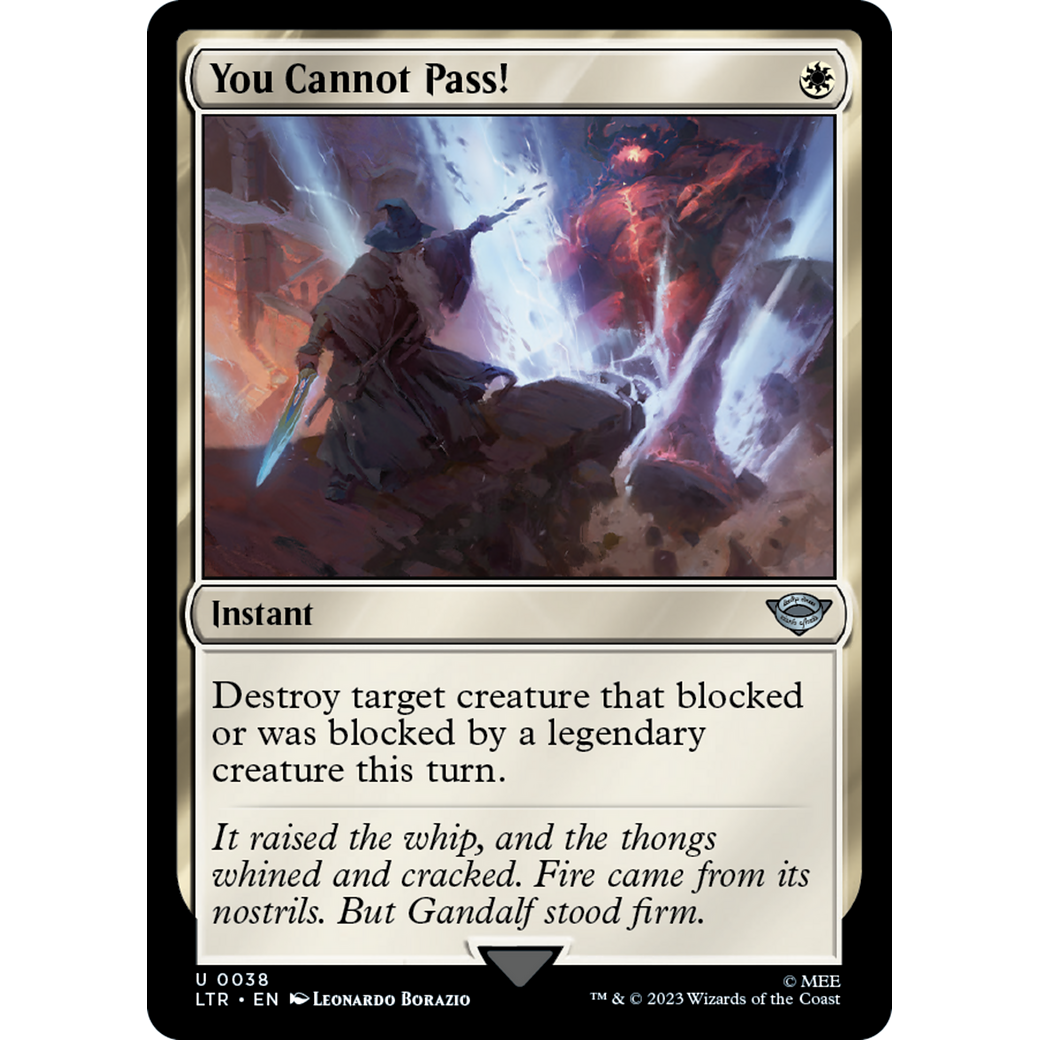 You Cannot Pass! (LTR-038) - The Lord of the Rings: Tales of Middle-earth Foil