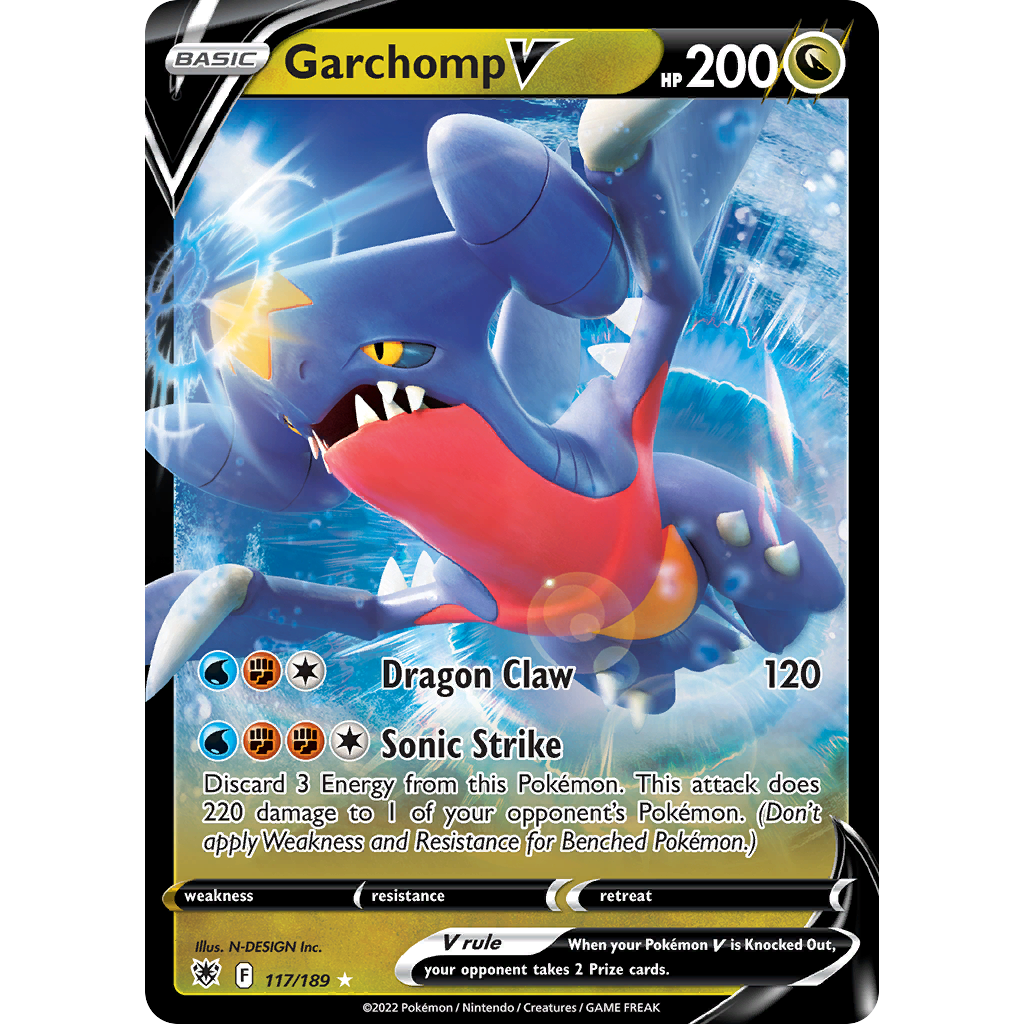 Garchomp V 117/189 - SWSH10 Astral Radiance Holofoil