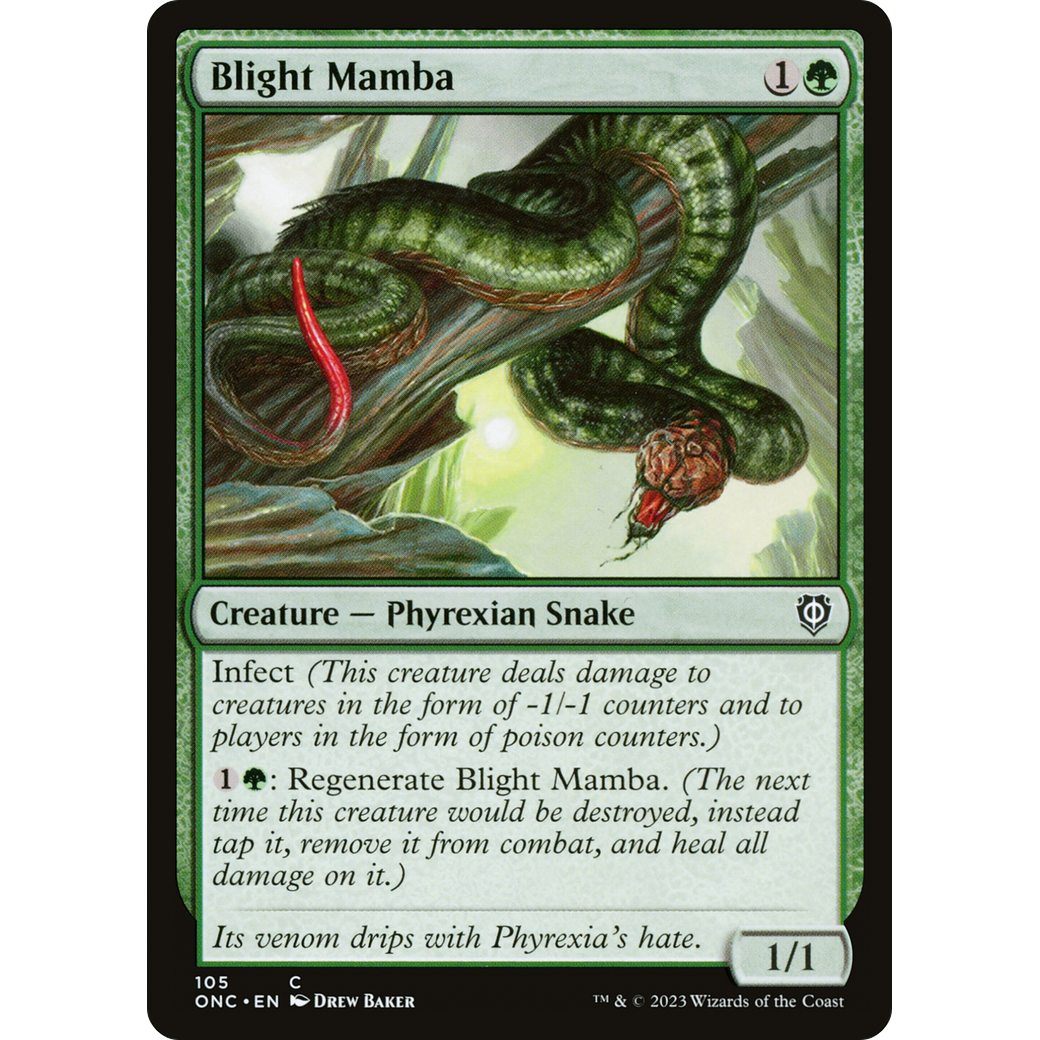 Blight Mamba (ONC-105) - Phyrexia: All Will Be One Commander