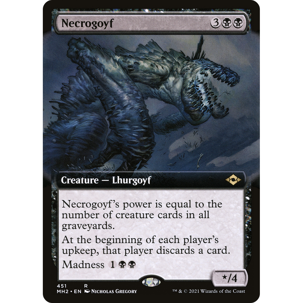 Necrogoyf (Extended Art) (MH2-451) - Modern Horizons 2: (Extended Art) Foil