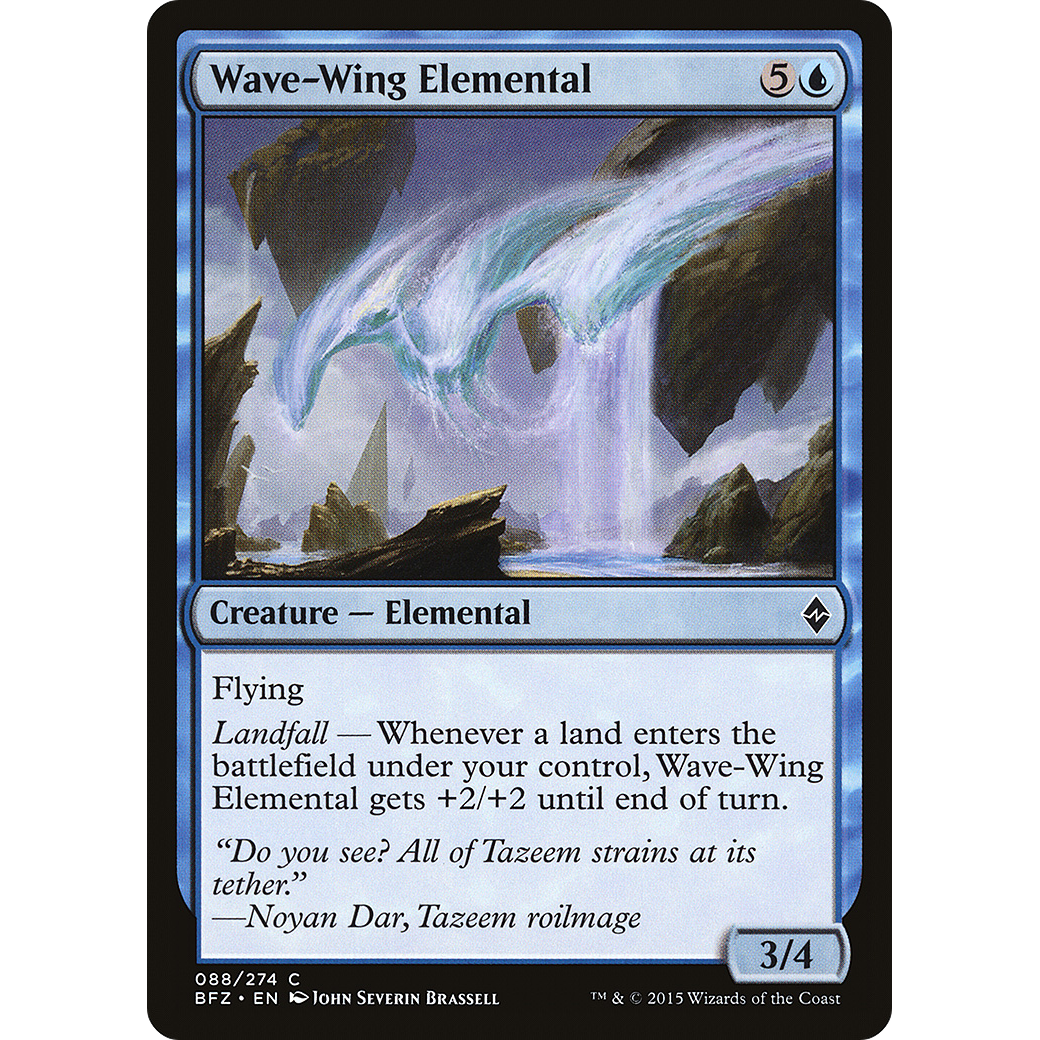 Wave-Wing Elemental (BFZ-088) - Battle for Zendikar Foil