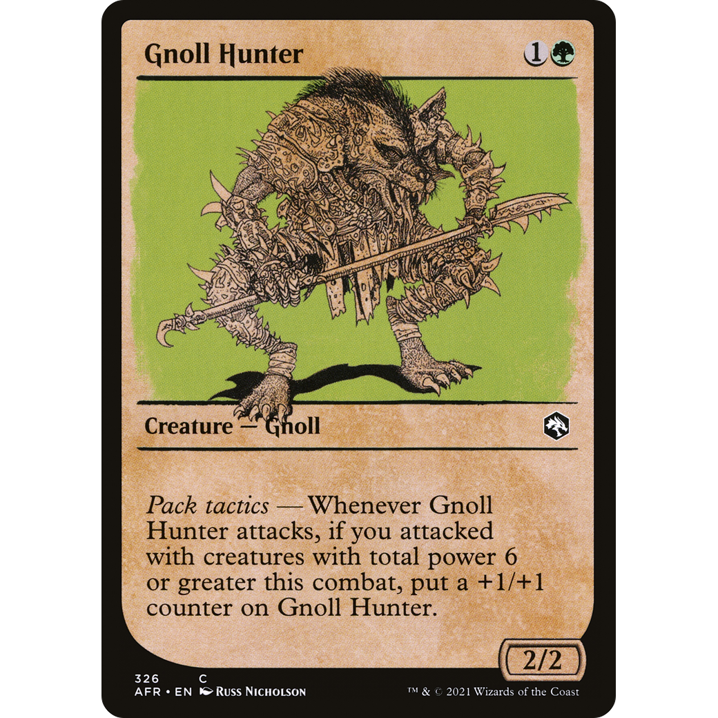Gnoll Hunter (Showcase) (AFR-326) - Adventures in the Forgotten Realms: (Showcase) Foil