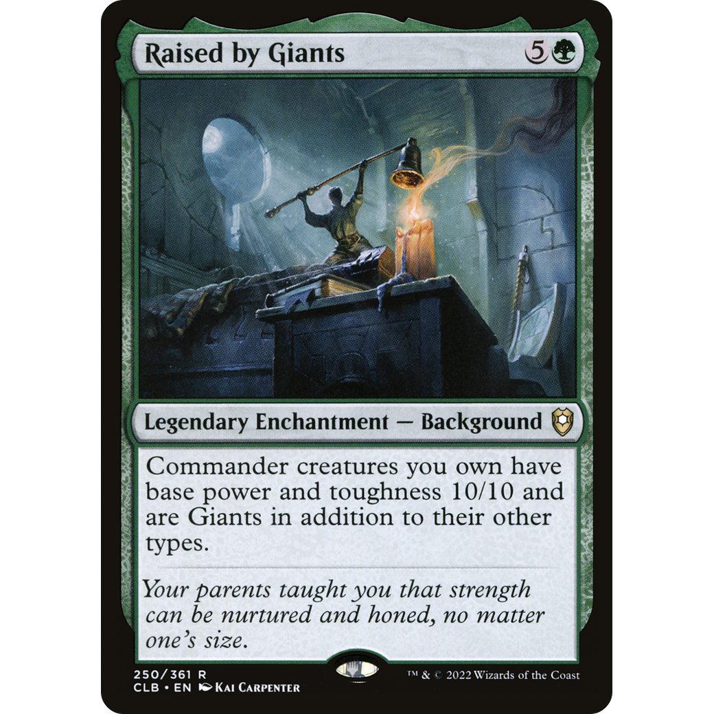 Raised by Giants (CLB-250) - Commander Legends: Battle for Baldur's Gate Foil
