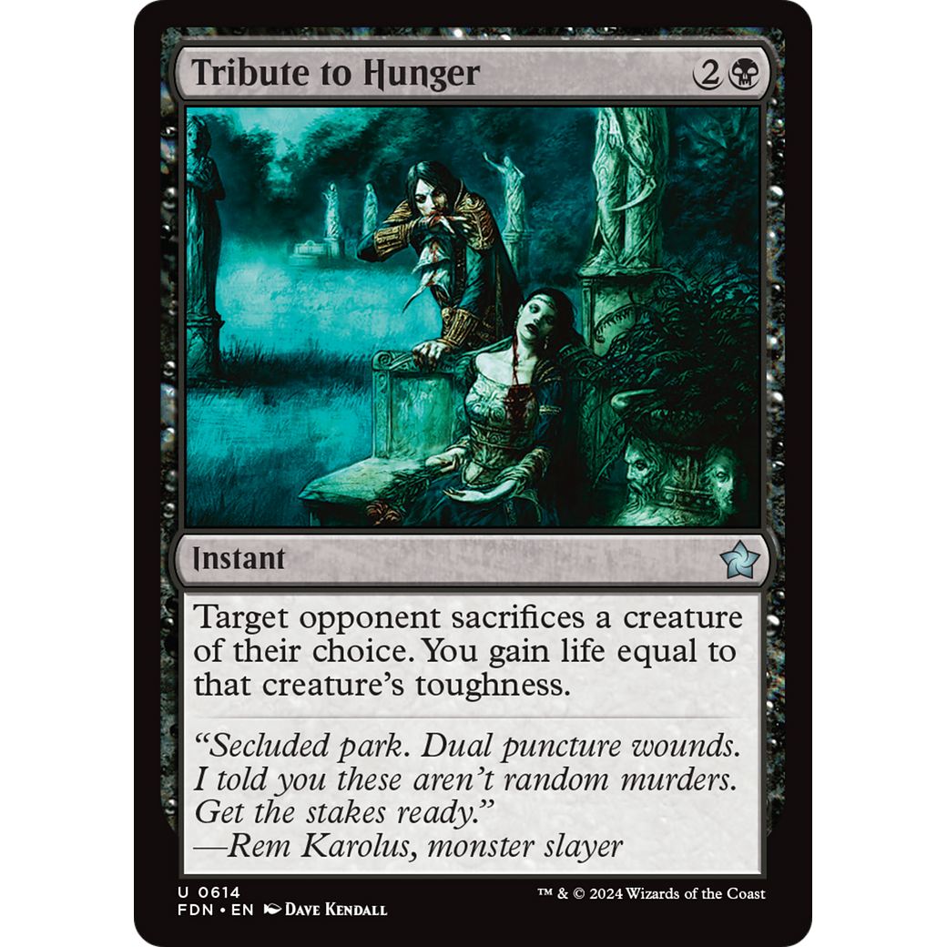Tribute to Hunger (FDN-614) - Foundations