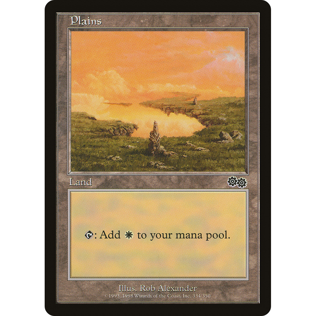 Plains (334) (USG-334) - Urza's Saga