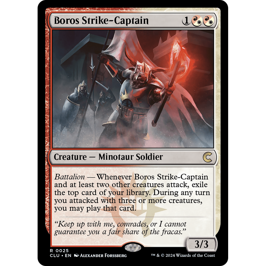 Boros Strike-Captain (CLU-025) - Ravnica: Clue Edition